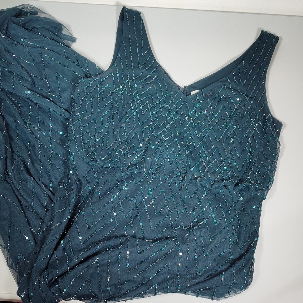 Anthropologie BHLDN Blaise beaded maxi dress gown 14 - Picture 5 of 12
